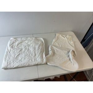 Lot of Kyte Baby Bamboo Blanket 30"x30" White and S 0.5 Tog Sleep Sack Soft
